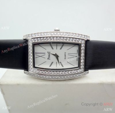 Copy Piaget Limelight Tonneau Women Watch SS Diamond